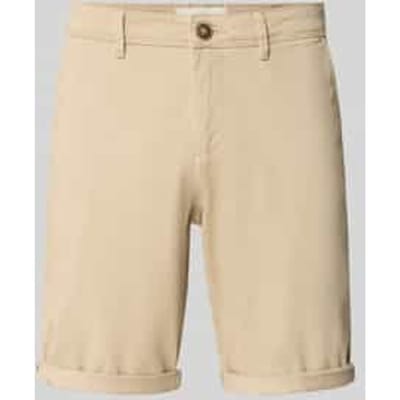 Jack & Jones beige heren broek   Rinsewash wassing   Regular fit   5-Pocket zakken   Knoop- en ritssluiting   Duurzaam   Regular waist Beige XXL
