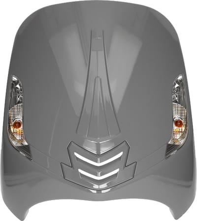 Voorkap met knipperlichten voor AGM VX50, BTC Riva new style Nardo grey