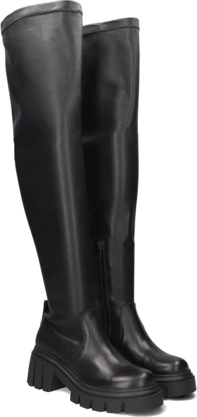 Notre-V 297009 Laarzen - Leatherlook - Dames - Zwart - Maat 41