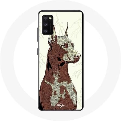 Samsung Galaxy A41 hoesje Doberman hondenras