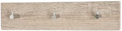 Wandkapstok – Eiken MDF – Keerbaar ontwerp met edelstalen haken – 34x5x8 cm – Compact en stijlvol