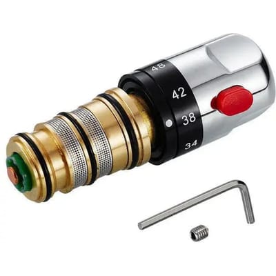 Messing Thermostatische Mengkraan Temperatuurregeling Keramische Klep Voor Zonneboiler Klepdelen Keramische Cartridge