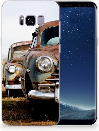 TPU Hoesje voor Samsung Galaxy S8 Plus Siliconen Hoesje met foto Vintage Auto