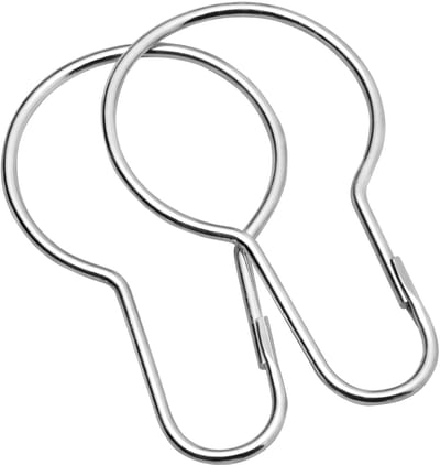Sealskin Hooks Douchegordijnringen (12 stuks) Metaal/RVS