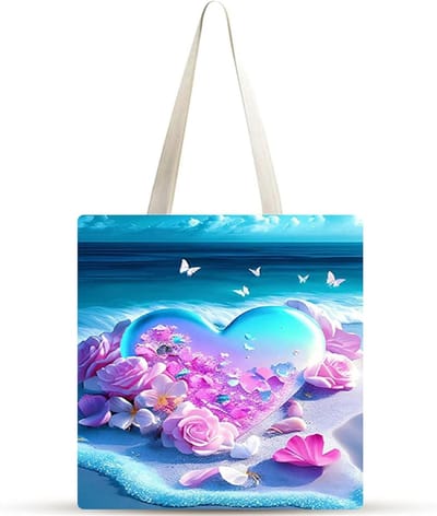 Strandtas Set - Draagtas Zakken - Dagelijks Gebruik - Bedrukte Afbeelding - 4 Stuks - Roze