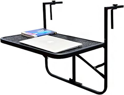 Wanddecoratie Plank - Opvouwbare Tafel - Buiten Leven - Eenvoudig Opvouwbaar - 73 x 53 x 65 cm - Zwart