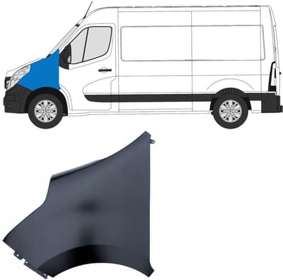Voorste spatbord voor Opel Movano 2010-2021 / Links