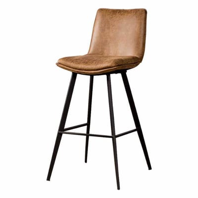 Tower Living Barstoel Pamplona Stof Cognac