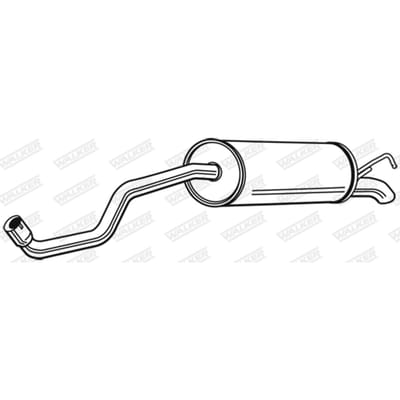 Geluiddemper achter WALKER 24060