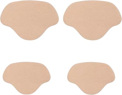 4-delige Sneaker Hiel Reparatie Pads – Onzichtbare Hielbeschermers & Hielkussens – Zelfklevende Schoen Reparatie tegen Slijtage, Blaren en Schoen Schuren - BEIGE