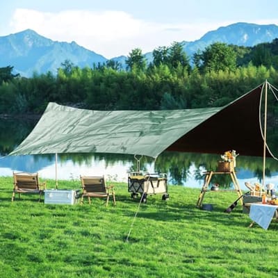 Waterdicht afdekzeil 5 x 6 m - duurzaam en scheurvast tarp voor tuin, camping en bouwprojecten