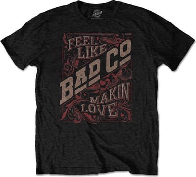 Bad Company - Feel Like Making Love Heren T-shirt - S - Zwart