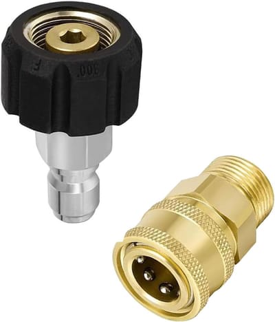 Hogedrukreiniger Adapter Kit - Snelle Koppeling - Schoonmaken Tuin - Universele M22 naar 1/4" - 53 x 14 cm