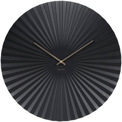 Karlsson Wandklok Sensu - XL Staal Zwart - Ø50cm - Scandinavisch