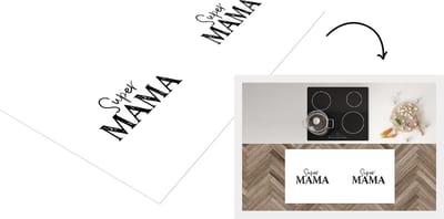 Keukenloper - Loper keuken - Spreuken - Super mama - Quotes - Mama - 120x60 cm - Keukenloper vinyl