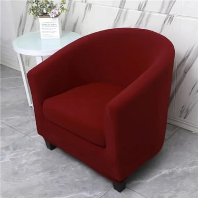 1Set Boogstoel Sofahoes Stretch Spandex Wasbaar Club Fauteuil Slipcover Relax Eenpersoons Kuipbankhoes Met Kussenhoezen black