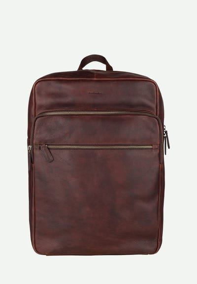 Burkely Antique Avery Backpack Zip 15,6" - Rugzak - Volwassenen - Bruin