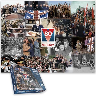 1000 Stukjes Legpuzzel VE Day 80-jarig Jubileum - Historische Herdenking Tweede Wereldoorlog
