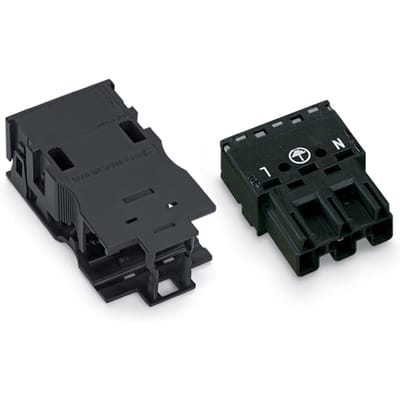 3-Pool Spanning Ontlasting Connector Plug 4mm Zwart - 770-213/035-000 [2 Stuks]