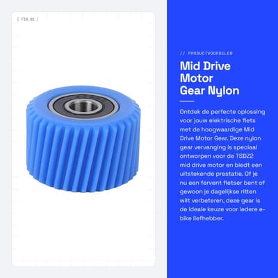 Dailygoods - Mid Drive Motor Gear - Nylon Gear Vervanging - Geschikt voor TSDZ2 - Conversiekits - Hoogwaardige Kwaliteit - Duurzaam