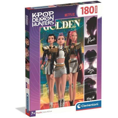 Clementoni - K-Pop Demon Hunters - Puzzles 180 Pieces - Puzzle enfant - Des 7 ans - Trio Golden - Netflix