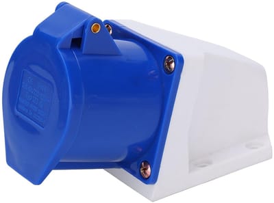 Sterke stroom IP44 wandcontactdoos - industrieel stopcontact enkelfasig 32 A 220-250 V - buitenwandcontactdoos met deksel