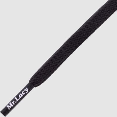 Mr. Lacy - Schoenveter - Flexies - Plat - Zwart  - Elastische veters - Lengte70 cm
