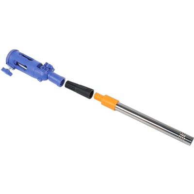 Extenseur de Pinceau Acier Inoxydable Plastique Rotatif à 180 Degrés Manche d'Extension pour Pinceau Rouleau à Peinture pour Coin Bord
