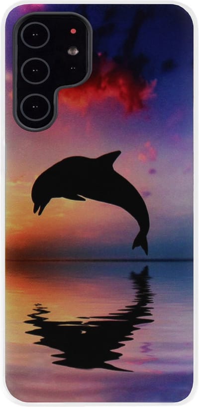 ADEL Kunststof Back Cover Hardcase Hoesje Geschikt voor Samsung Galaxy S22 Plus - Dolfijn