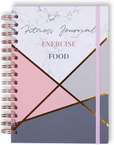Fitnessdagboek en Planner - Trainingslogboek Dieetplan - Gezondheid Bijhouden - 160 Pagina's - 21 x 15 cm - Roze