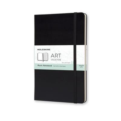 Moleskine Art Muziek Notitieboek - Large - Hardcover - Zwart