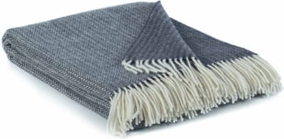Most - Plaid Sienna - 100% Nieuw-Zeelandse wol - 140 x 200 cm - blauw