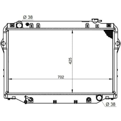 Radiator, motorkoeling NRF 596712