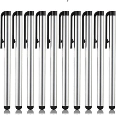 AFECTO® set van 10 stuks stylus pen | zilver| voor Tablet, Smartphone en pc