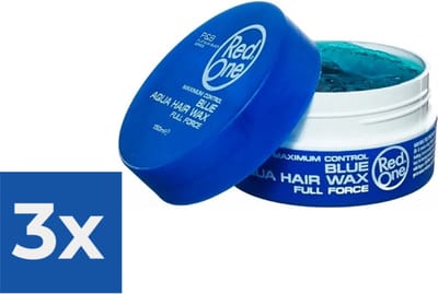 Red One Aqua Hair Wax - Blue / Blauw - Voordeelverpakking 3 stuks