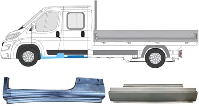 Reparatiepaneel set voor Opel Movano 2021-2026 / Links