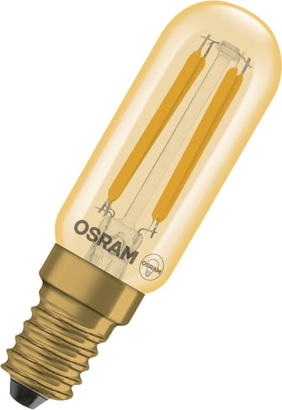 Osram Vintage 1906 LED Special Shapes E14 Tubular Amber 4.8W 470lm - 822 Zeer Warm Wit | Dimbaar - Vervangt 40W