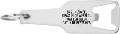 Akyol - er zijn zoveel opa's in de wereld... wat een geluk dat ik de beste heb flesopener - Opa - de liefste en beste opa - cadeautje - verjaardagscadeau - verjaardag - cadeau voor opa - cadeau - kado - geschenk - gift - opa artikelen - 105 x 25mm