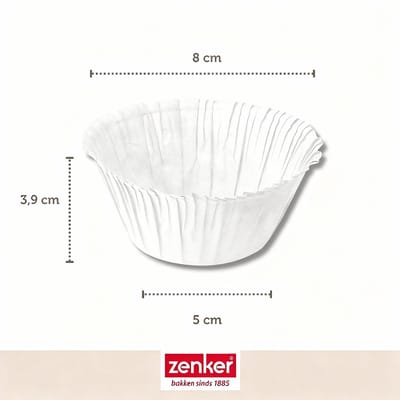 Set van 30 papieren muffinvormpjes 5 cm Zenker Smart Pastry
