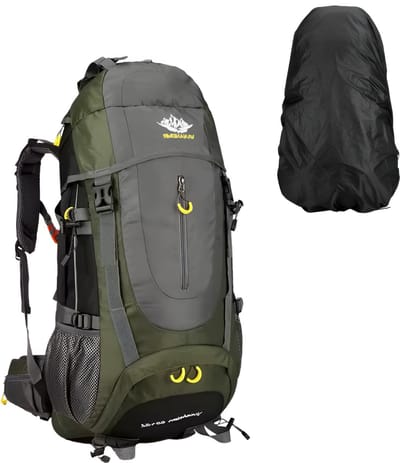 E-Shop4u® - 5L Outdoor Rugzak - Wandelrugzak Hiking Backpack - met Nylon, Regenhoes - voor Camping - Groen