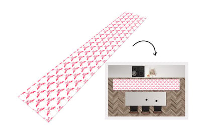 Keukenloper - Loper keuken - Flamingo - Patronen - Roze - Jungle - 300x50 cm - Keukenloper vinyl