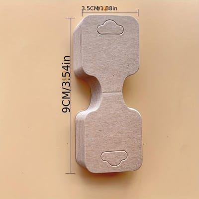 50 stuks Lege Kraftpapier Sieraden Display Kaarten voor Armbanden, Kettingen, Sleutelhangers en Oorbellen DIY Sieraden Maken Display & Verpakkingsmaterialen kaki