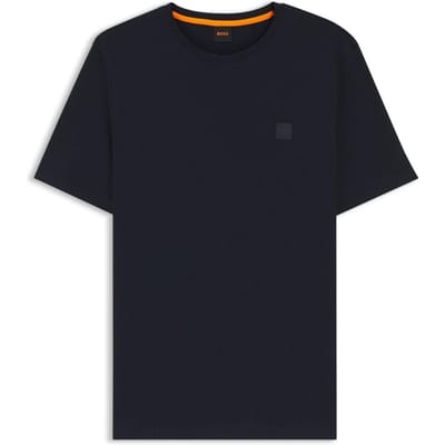 Boss Oranje premium katoenen T-shirt voor heren (Donkerblauw)