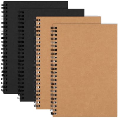 longziming -4* A5 Hardcover Notitieboek van Kunstleer – 50 Gelijnde Pagina’s – Retro Design – Plat Openend 180° – Dagboek & Reisjournal voor Werk en Privé