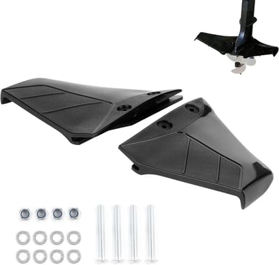 Kleine Hydrofoil Boot Motor Stabilizer Onderdelen voor 4 tot 50 Hp Buitenboordmotor, Verbeterde Stabiliteit en Prestaties, Afmetingen 7.3 Inch en 7.1 Inch Wing Breedte
