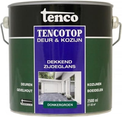 Tenco Tencotop Deur & Kozijn Beits Zijdeglans Donkergroen 2,5l