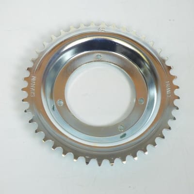 Couronne de transmission pour mobylette Peugeot 102 42 dts Pas 415 diamètre 81mm