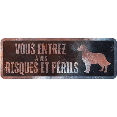 Duitse golden retriever waarschuwingsbord D&D Home