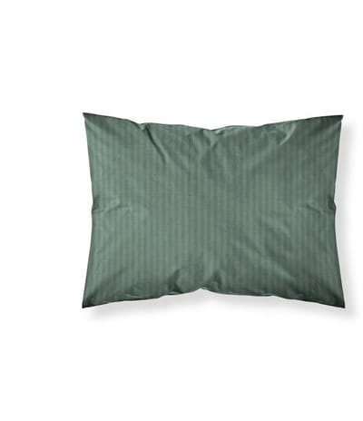 Kussenhoes Pure 70x80 Katoen Adamaszek Groen Gestreept