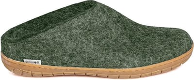 Glerups Slipper met rubber zool-Groen-37